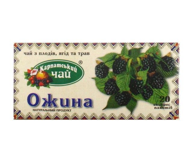 Чай Ежевика, 20пак. по 2г. Карпатский - фото 1