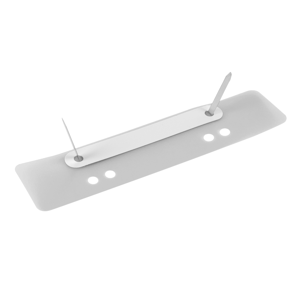 Швидкозшивач міні з перфорацією, (25шт/уп.), , біл. BuroMax - фото 1