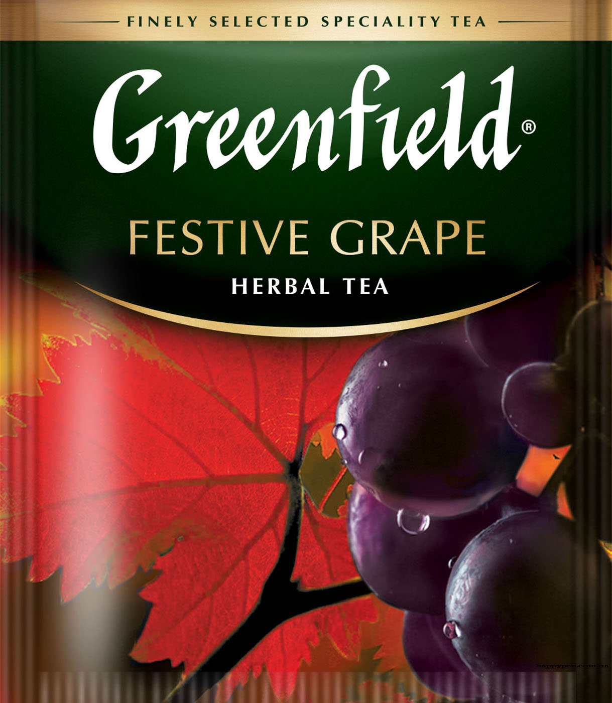 Чай травяний Festive Grape, 100пак по 2г., термосаше, у пакеті Greenfield - фото 1