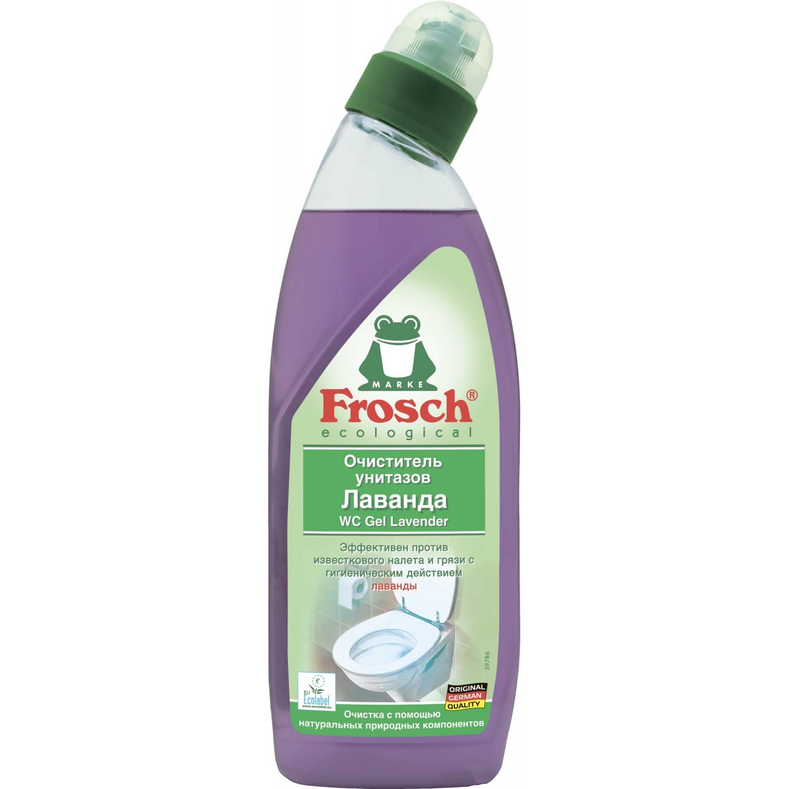 Засіб для чищення унітазів, 750мл., гель, Лаванда Frosch - фото 3