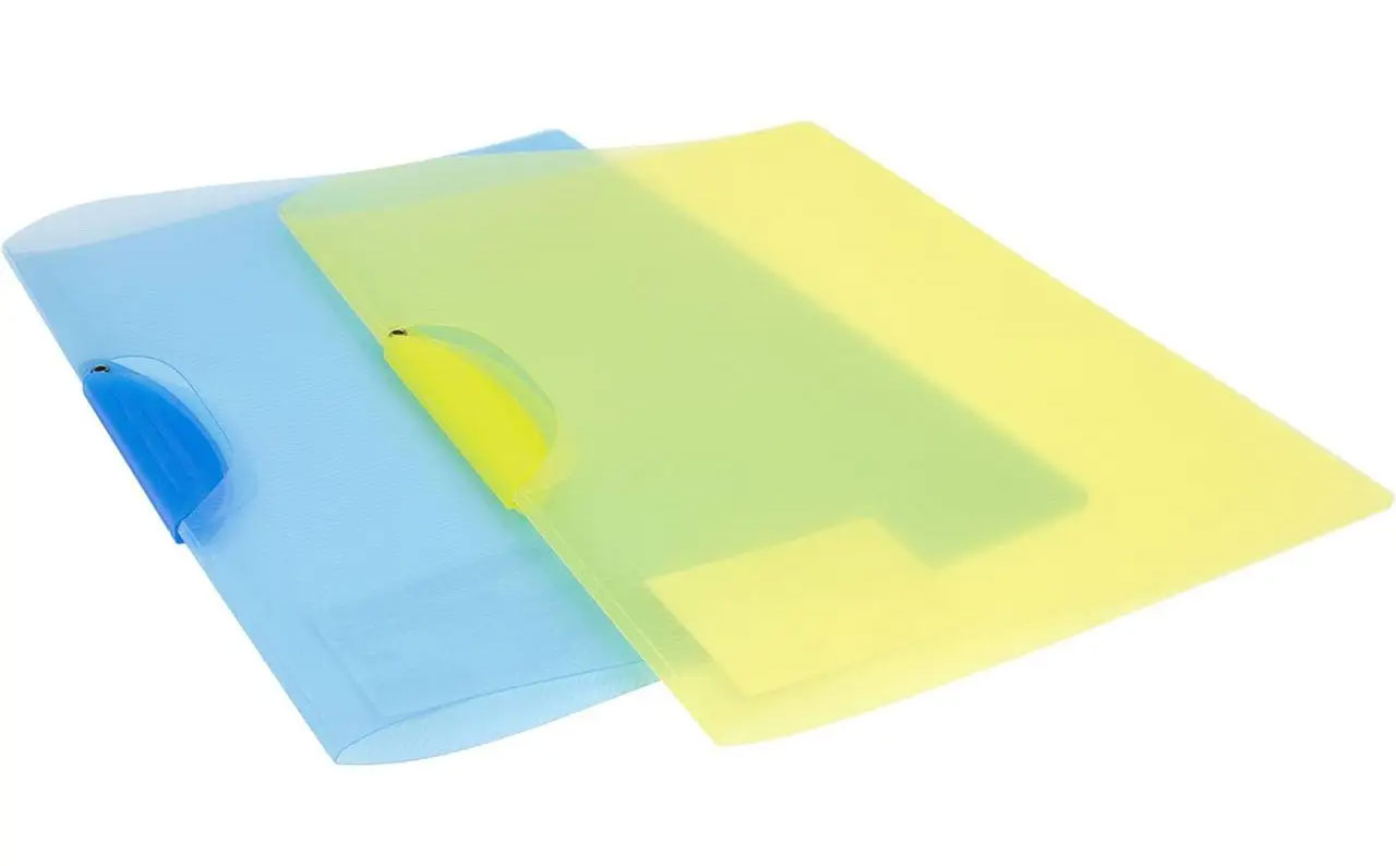 Папка с клипом А4, пластик, толщина 450мкм., ассорт. 4Office - фото 2
