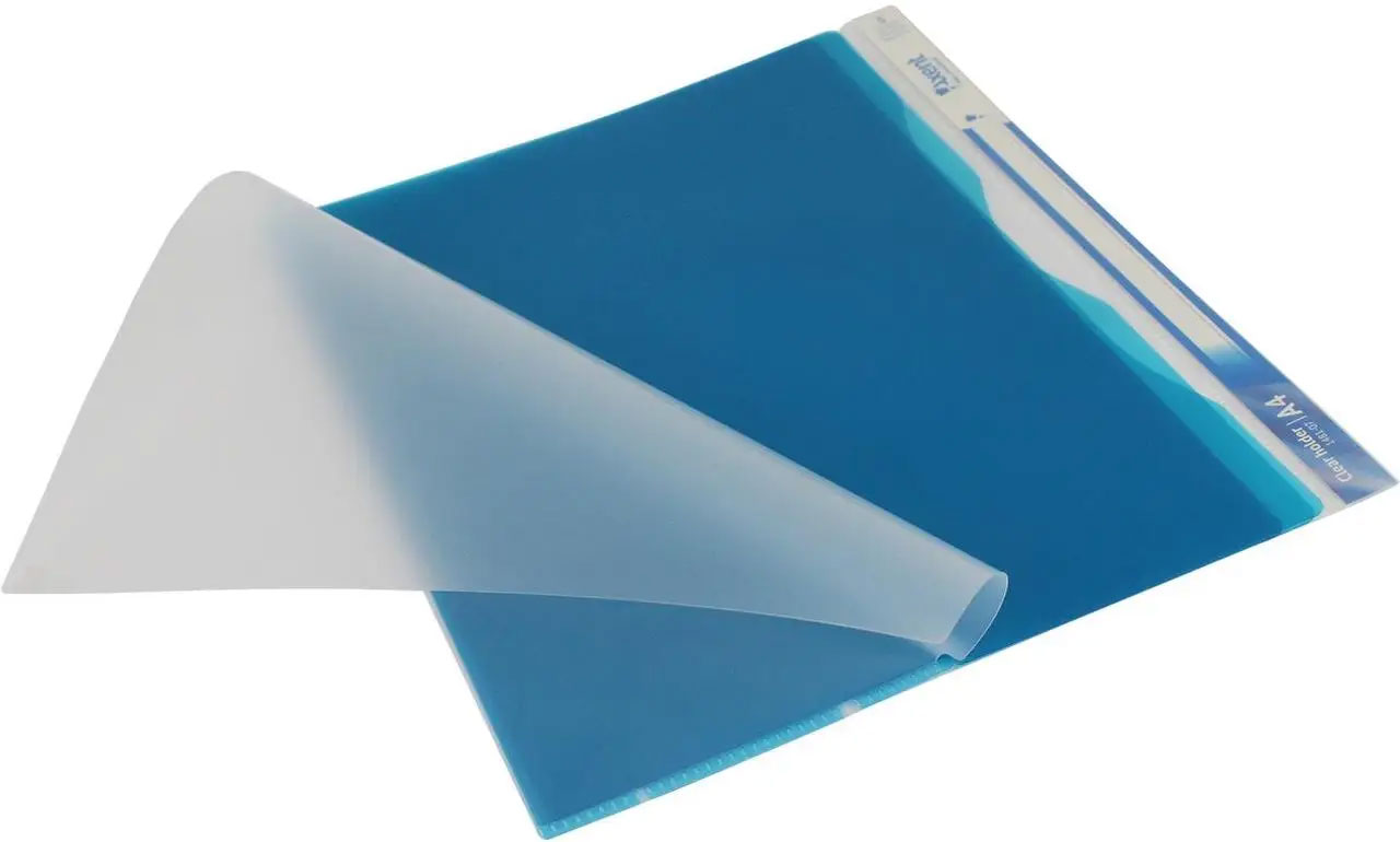 Папка-куток глянсова, 5відділ. 180мк, блакит. Axent - фото 1