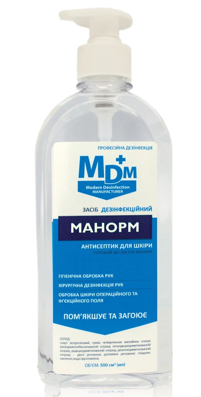 Купить Антисептик для кожи Манорм с пантенолом и глицерином, 500мл. MDM ...
