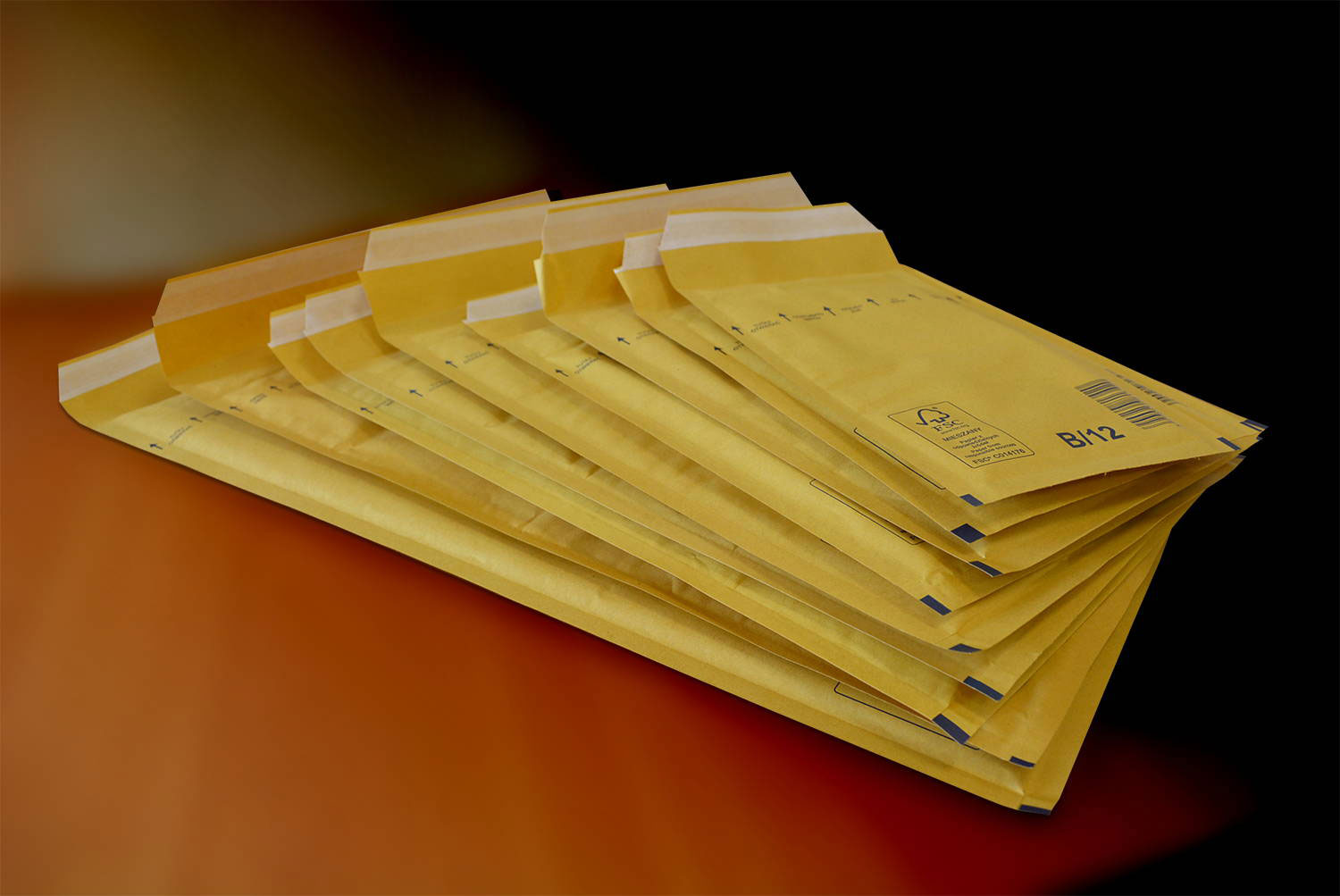 Конверт бандерольный C/13, 150x215(170x225+50)мм., воздушная прослойка, отрывная лента, коричн. Optimail - фото 2