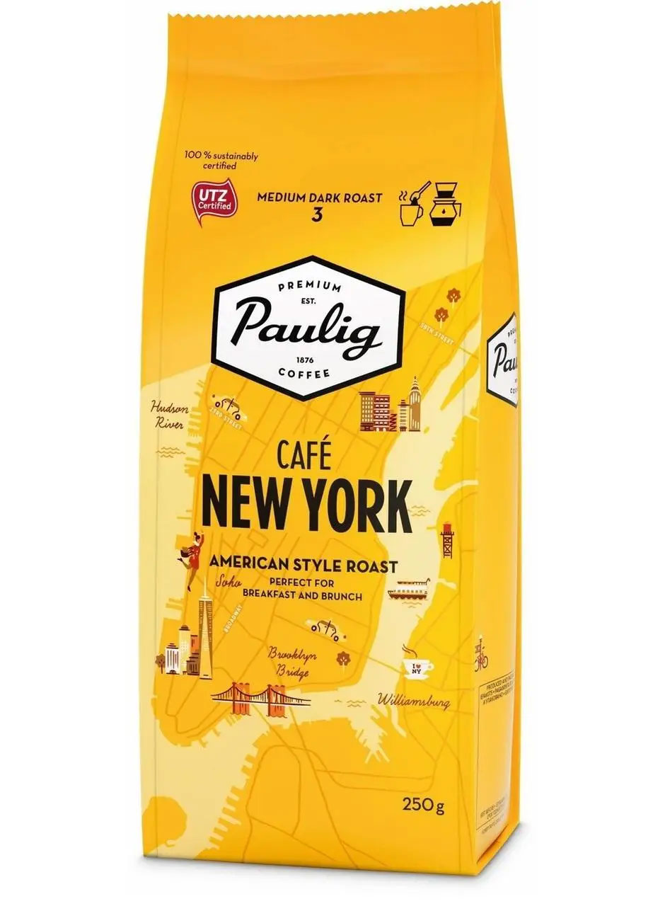 Кофе молотый Cafe New York, 250г. Paulig - фото 1
