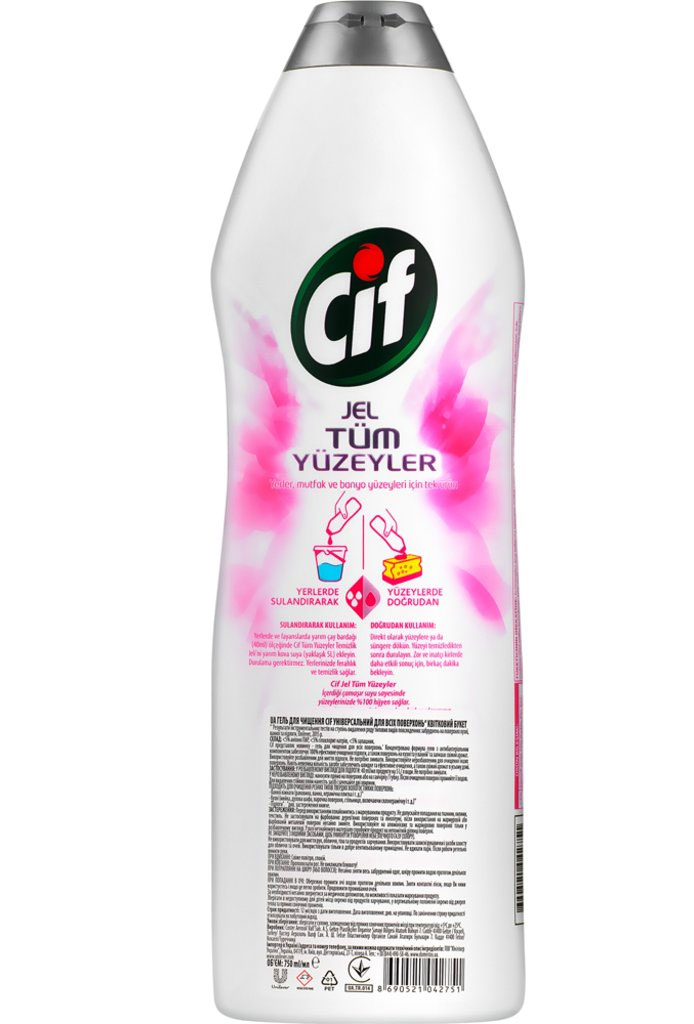 Чистящий гель универсальный, 750мл., цветочный букет CIF - фото 1