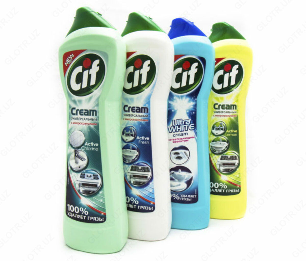 Чистячий крем, 250мл., актив фреш CIF - фото 1
