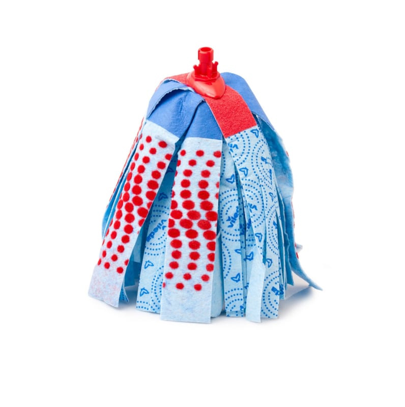 Насадка Моп круглая для швабры, Super Mocio 3Action Velour, целюлозный, син. Vileda - фото 3