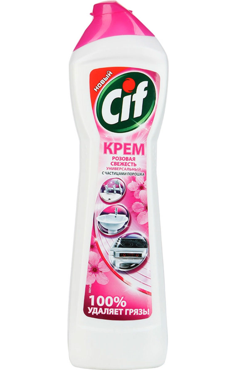 Чистячий крем, 500мл., рожева свіжість CIF - фото 3