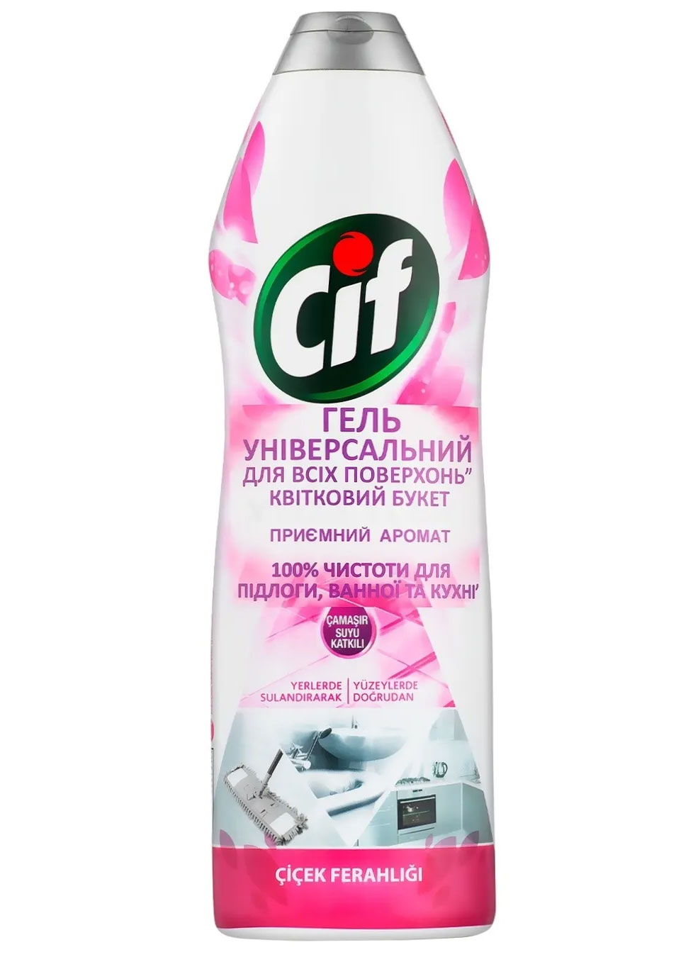 Чистящий гель универсальный, 750мл., цветочный букет CIF - фото 3