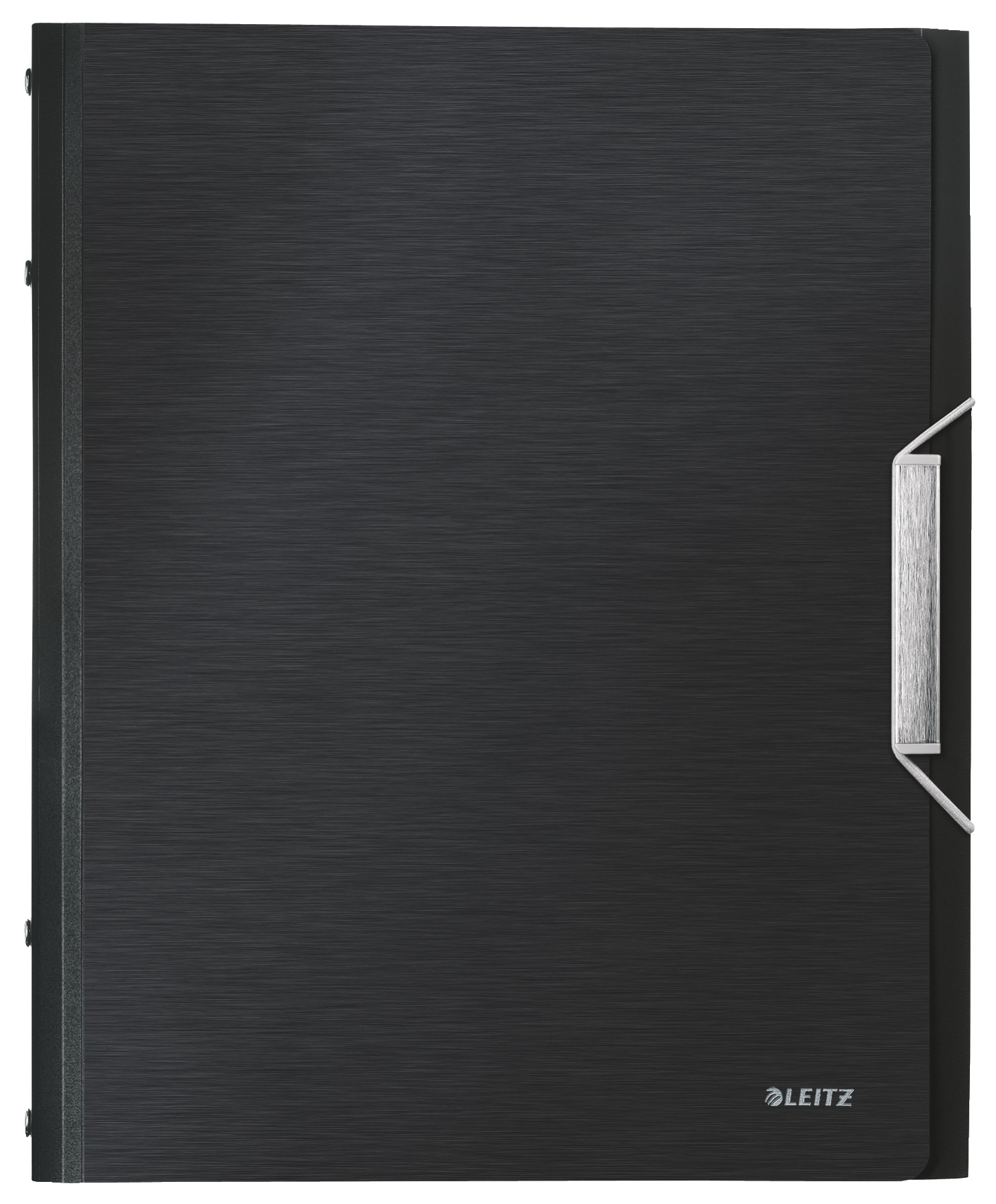 Папка картотека на 12 отделений Style А4, на резинках, с разделителями, сатиновый черн. LEITZ - фото 1