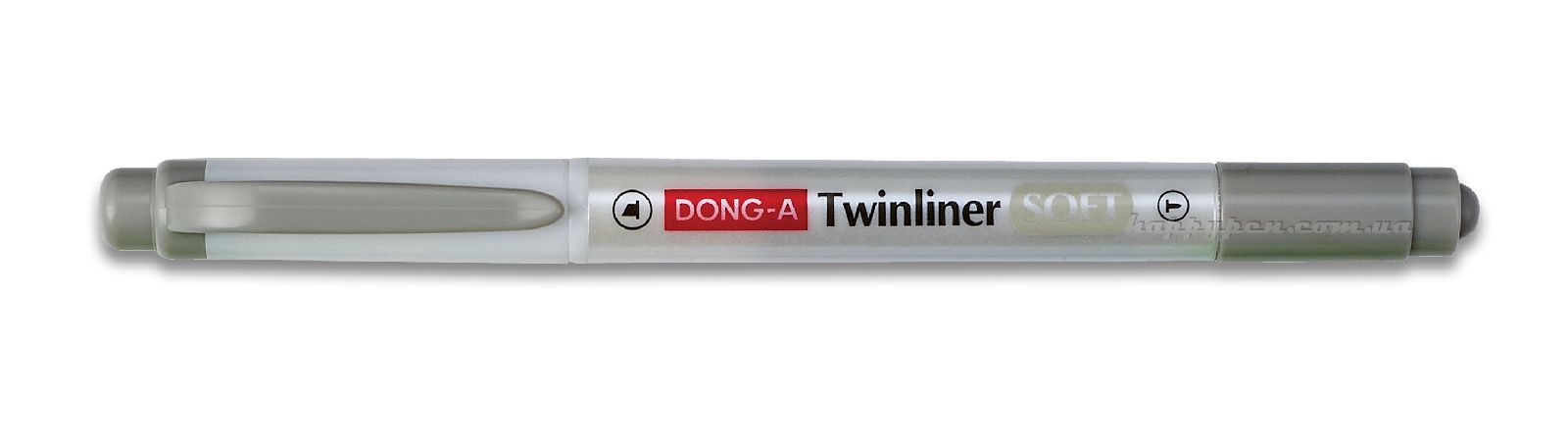 Маркер текстовый 0,9-4мм., двусторонний, пастельный, сер. Dong-A - фото 1