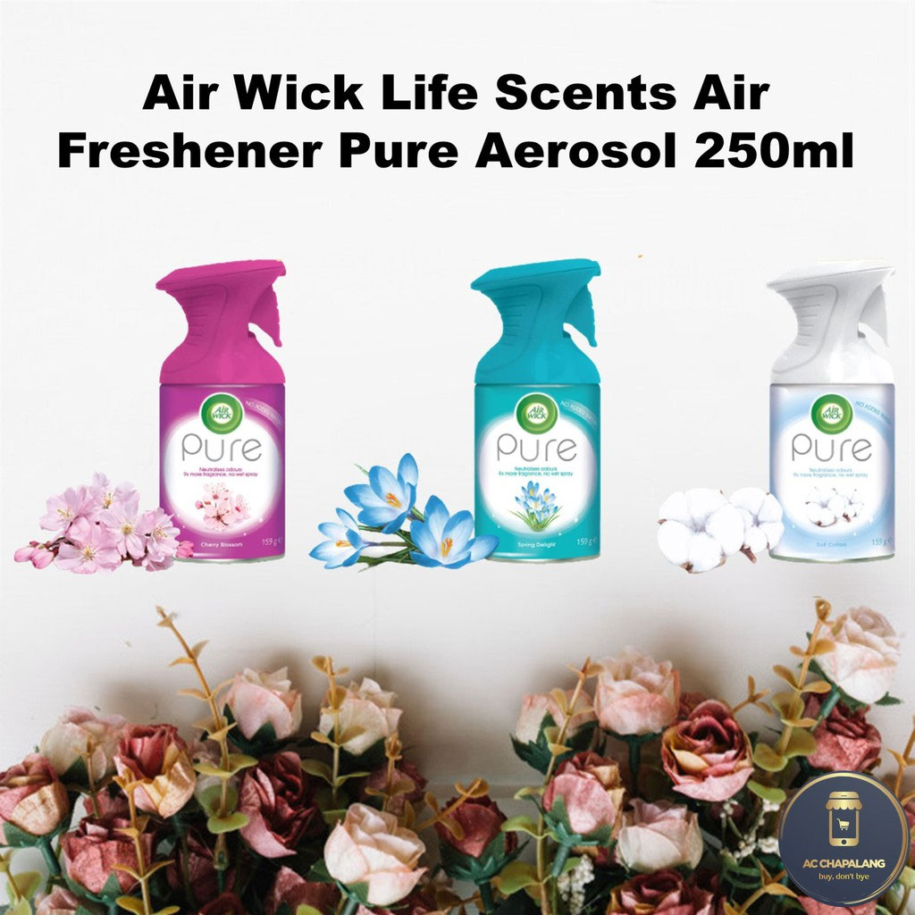 Освіжувач повітря аерозоль з курком Air Wick PURE, 250мл., Вишневий цвіт Air Wick - фото 1