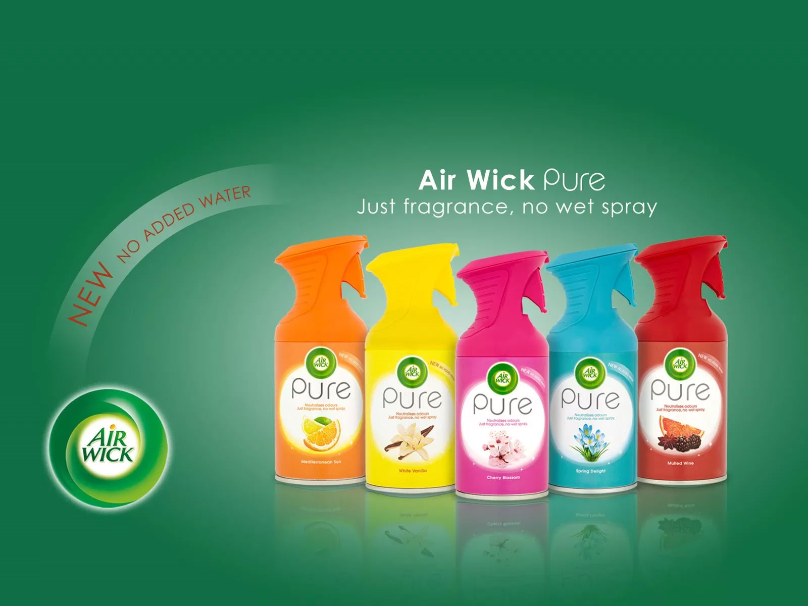 Освіжувач повітря аерозоль з курком Air Wick PURE, 250мл., Вишневий цвіт Air Wick - фото 2