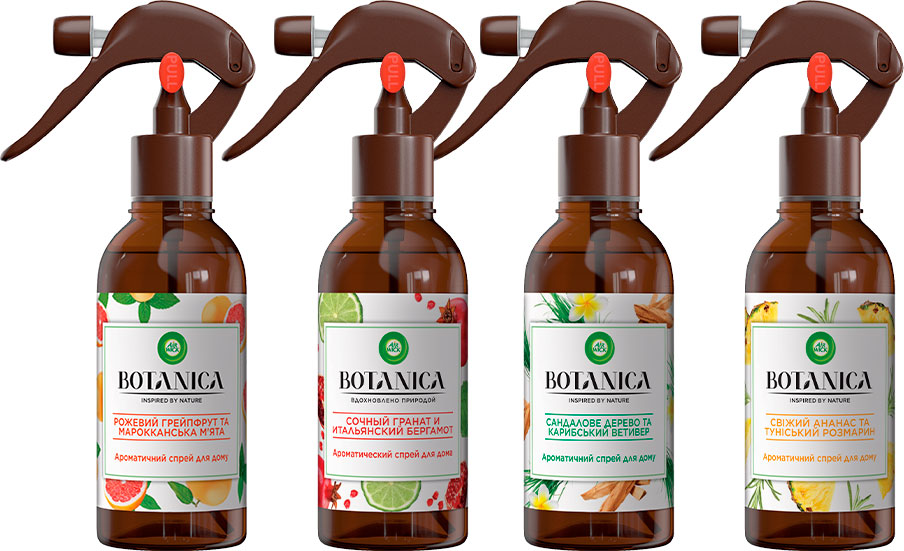 Освіжувач повітря срей з курком Air Wick Botanica, 237мл., Свіжий ананас і туніський розмарин Air Wick - фото 2