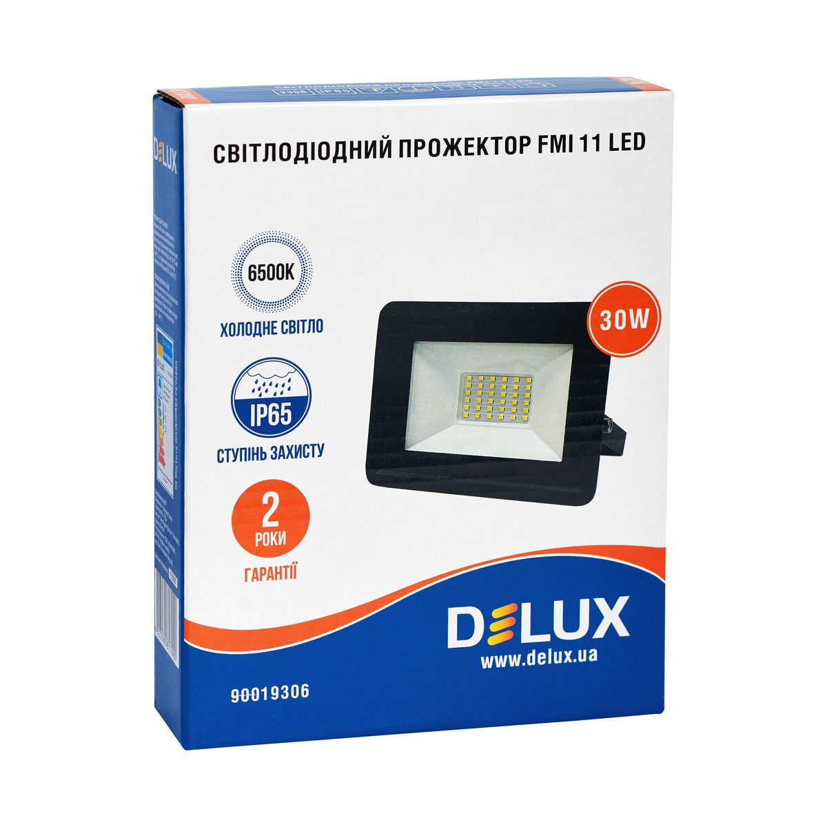 Прожектор светодиодный DELUX FMI 11 LED IP65, 30Вт 6500K, черн. DeLux - фото 2