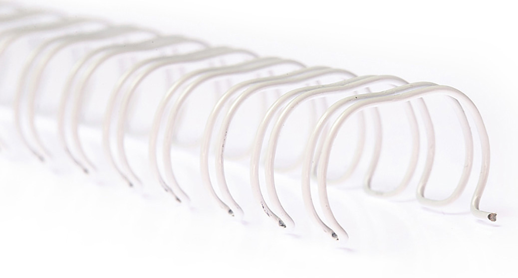 Пружины метал. 22,2 мм.; 2:1, 25шт./уп., бел. D&Art - фото 2