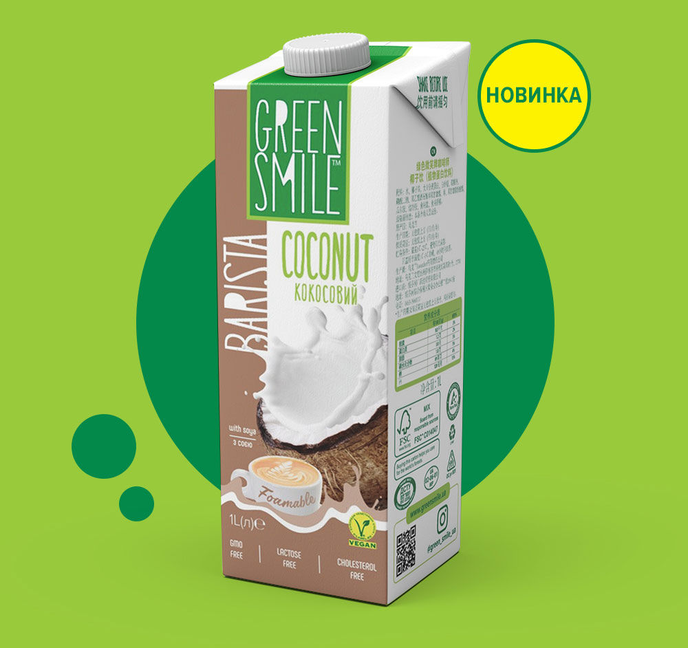 Напиток ультрапастеризованный кокосово-соевый 