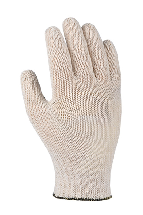 Перчатки вязаные трикотажные эконом FORA, ладошка ПВХ точка, 7 класс, 10 (XL) размер Doloni - фото 1