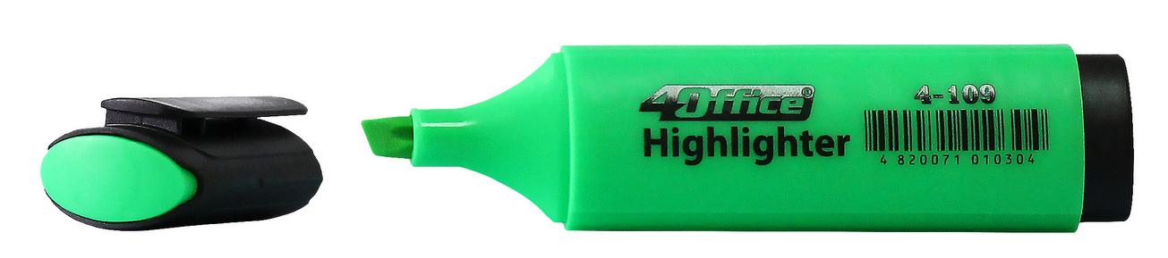 Маркер текстовый 4-109, 1-5мм., зелен. 4Office - фото 1