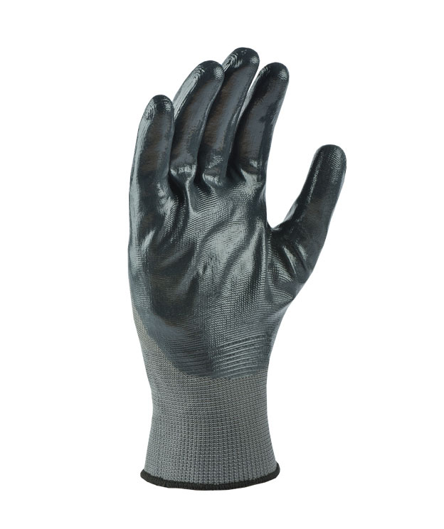Рукавички трикотажні з нітриловим покриттям D-OIL, маслобензостойкі, розмір 9 (L), сірий Doloni - фото 2
