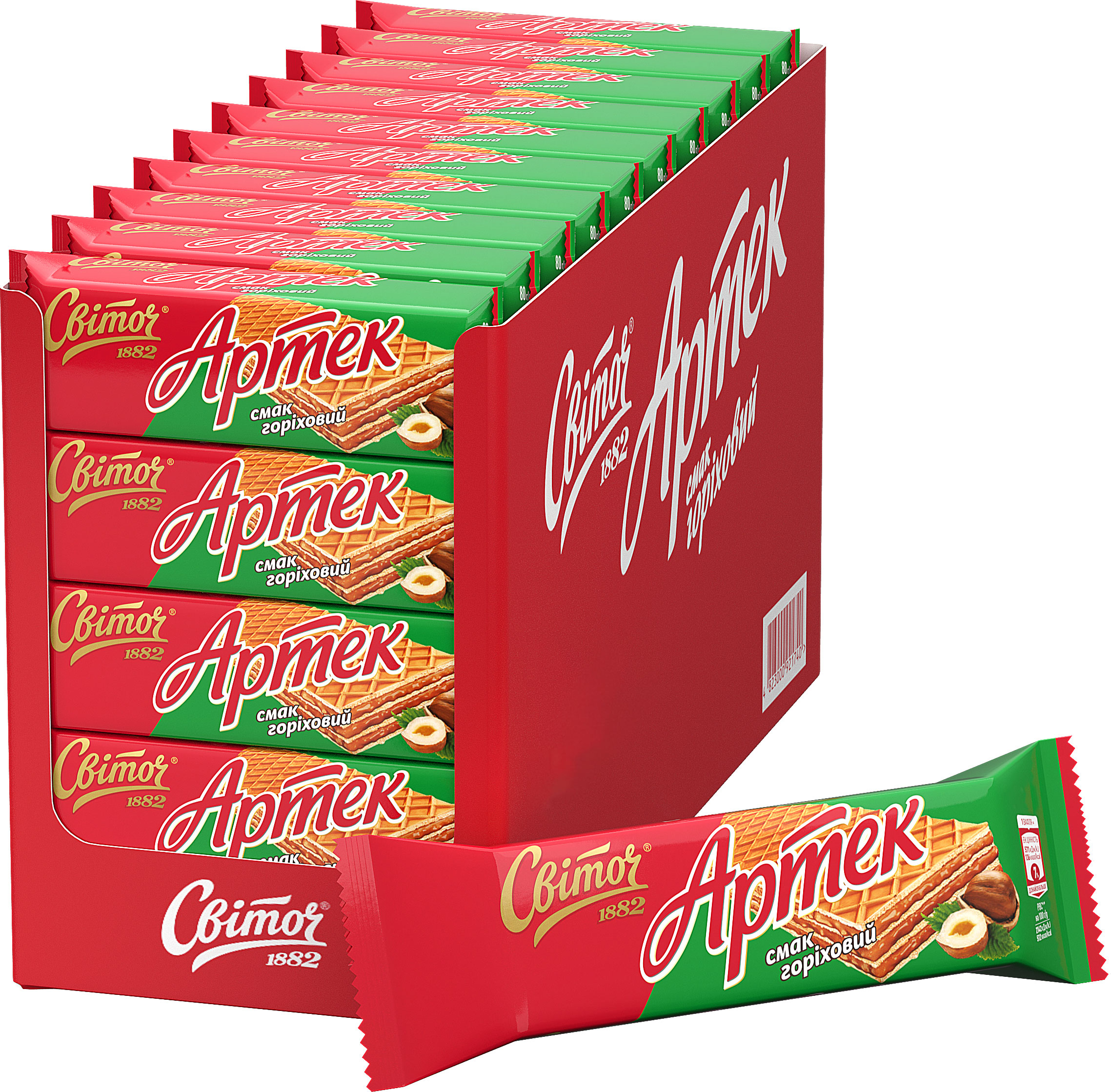 Вафлі Артек Горіховий, 71г. Світоч - фото 2