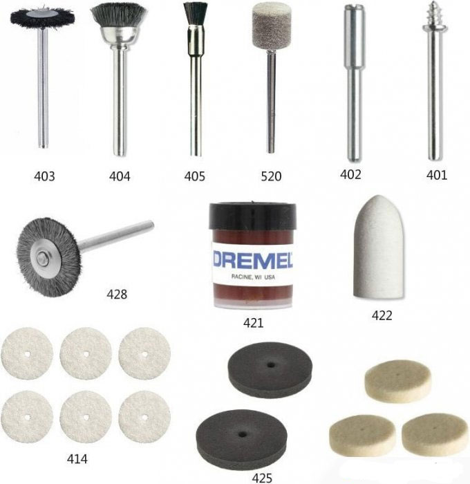 Набор оснасток Dremel для очистки, 20 единиц (2.615.068.4JA) Dremel - фото 3