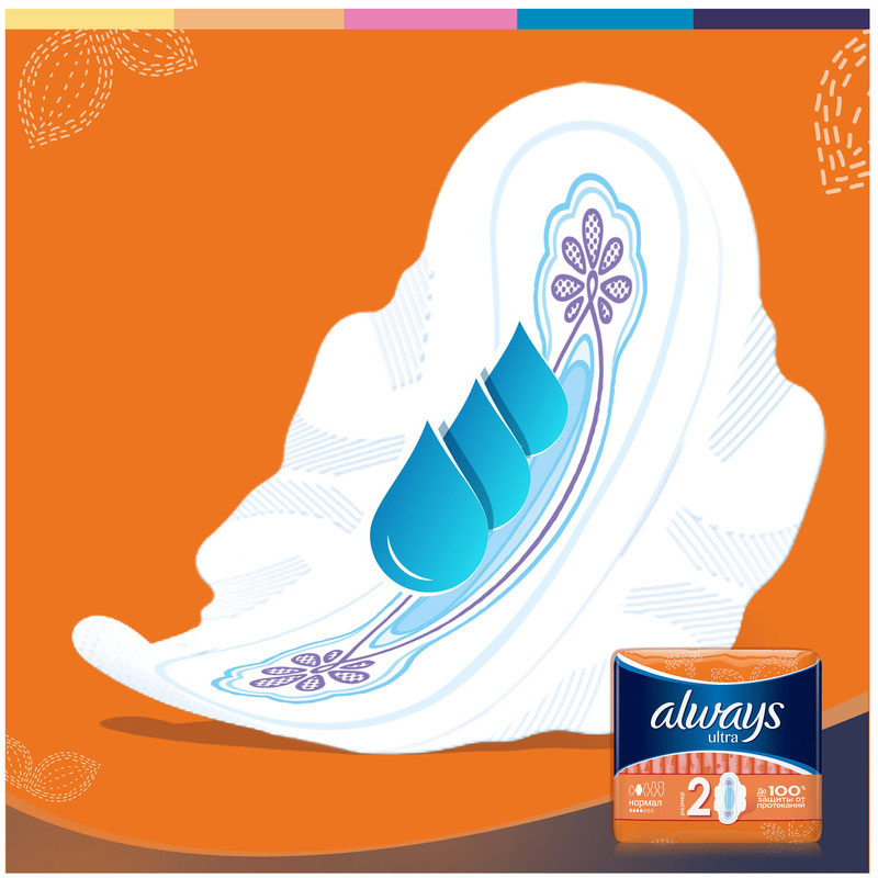 Прокладки тонкі гігієнічні Ultra ароматизовані, нормал плюс, 20шт./уп. Always - фото 2
