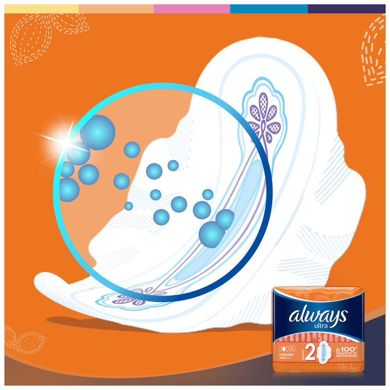 Прокладки тонкі гігієнічні Ultra ароматизовані, нормал плюс, 20шт./уп. Always - фото 3