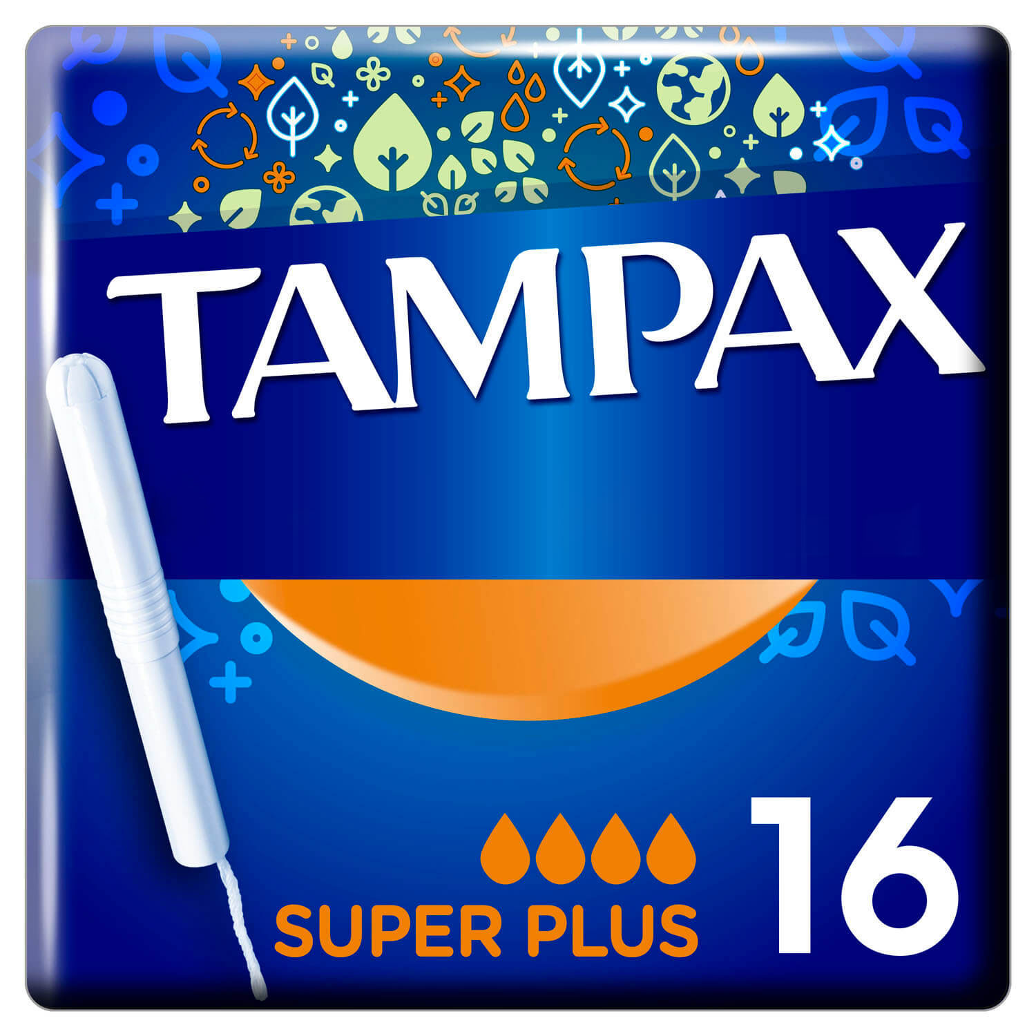 Тампони гігієнічні з аплікатором Супер Плюс, 16шт./уп. Tampax - фото 1