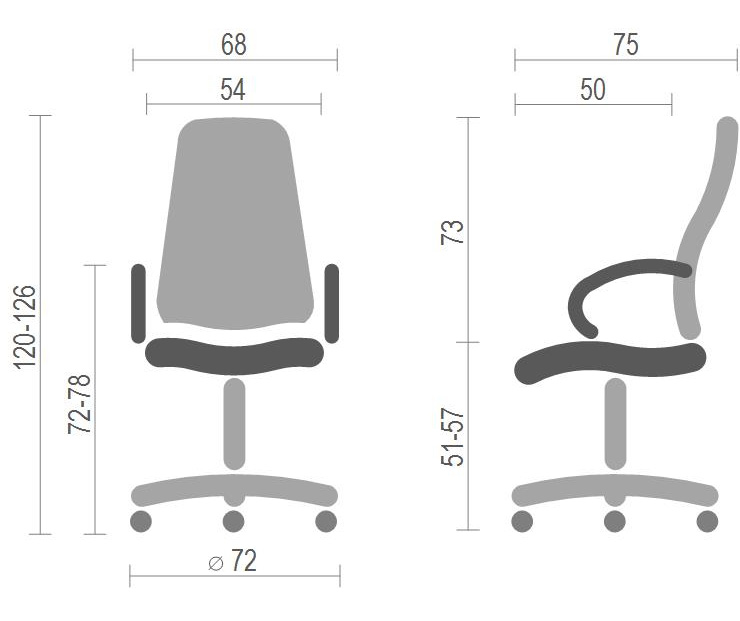 Кресло для руководителя Людовик EX MB, коричн. АКЛАС - фото 3