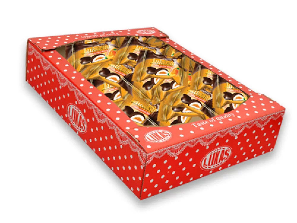 Конфеты Лукася с абрикосовым наполнителем, 2,5кг. Лукас - фото 1