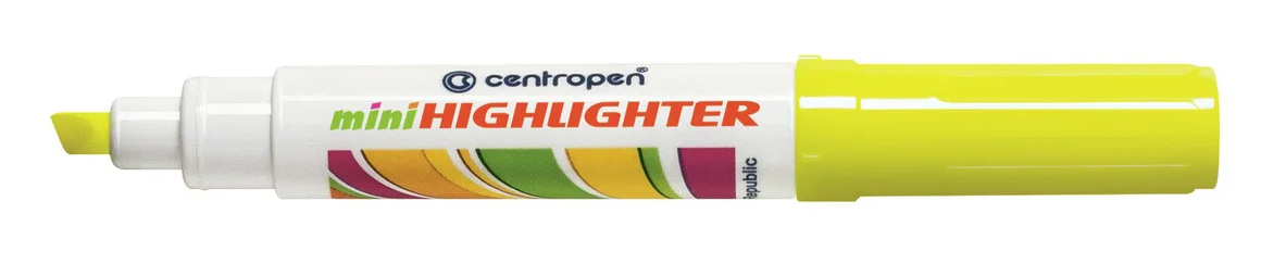 Маркер текстовий Fax 8052, клиноподібний накінечник 1-4,6мм, жовт. Centropen - фото 5