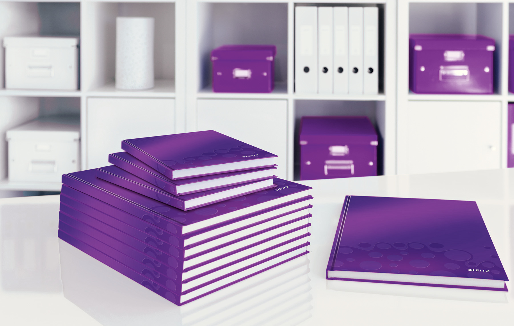 Зошит А4, 80арк. WOW, А4, тверда обложка, офсет, кліт., чорничний LEITZ - фото 6