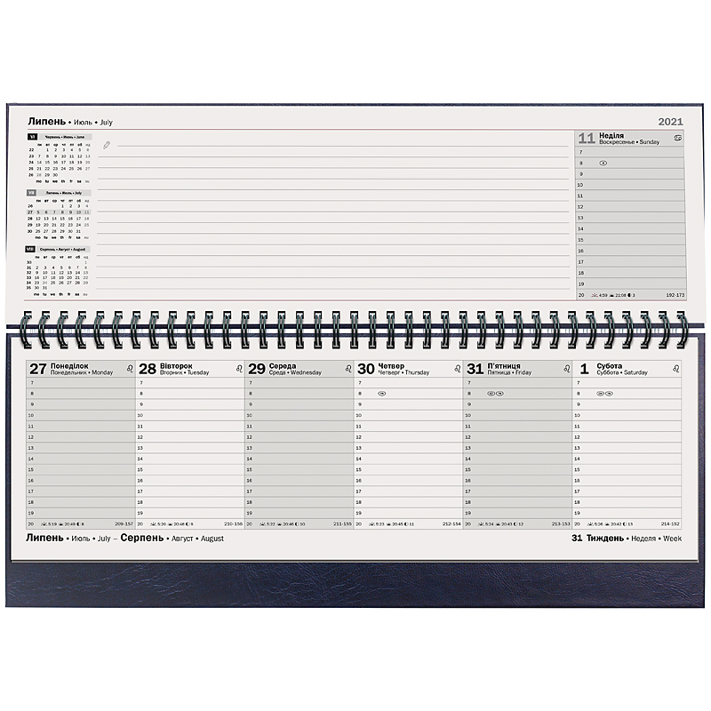 Планинг датированный 2022 Miradur, 32.6x10.2см., син. Brunnen - фото 3