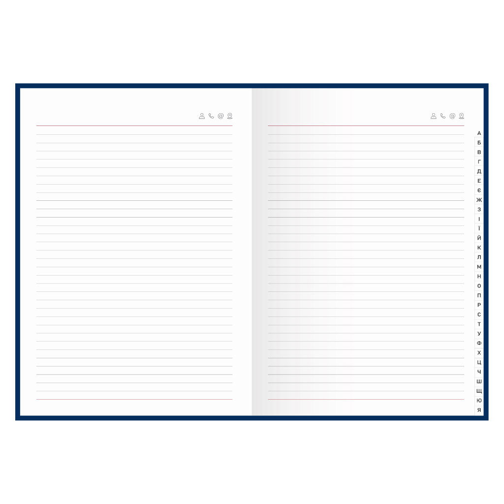 Алфавітка А5 (145*208мм), 112арк., баладек, чорн. Поліграфіст - фото 3