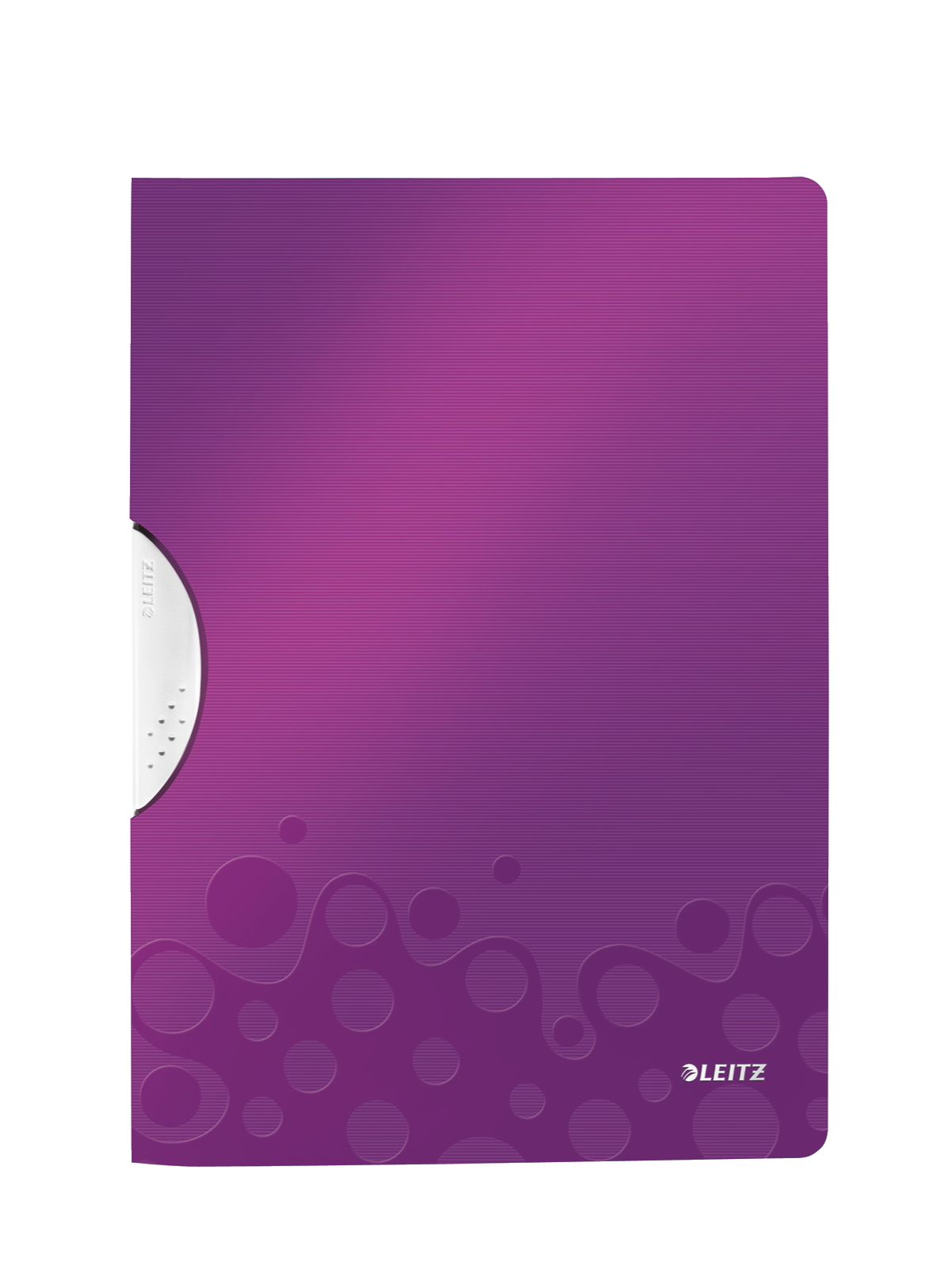 Папка с клипом Wow ColorClip А4, пластик, метал. черничный LEITZ - фото 2