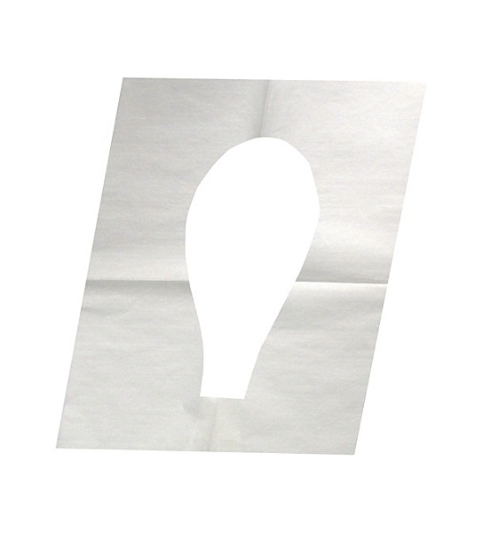 Накладки на сиденье унитаза, сложение 1/4, 35,5*42см., 1-сл., макул., 100 шт./уп., бел. GP11 Польша - фото 1