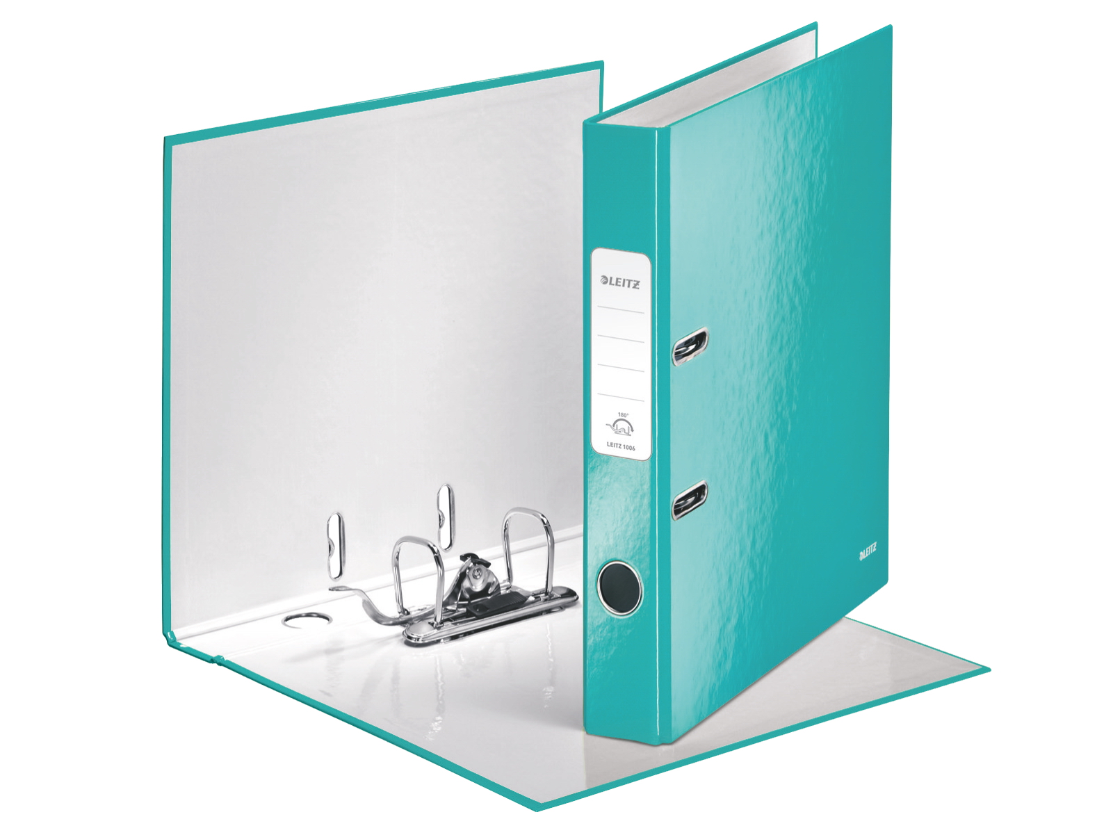 Реєстратор 5см. А4 (PP) Wow, метал. бірюз. LEITZ - фото 5