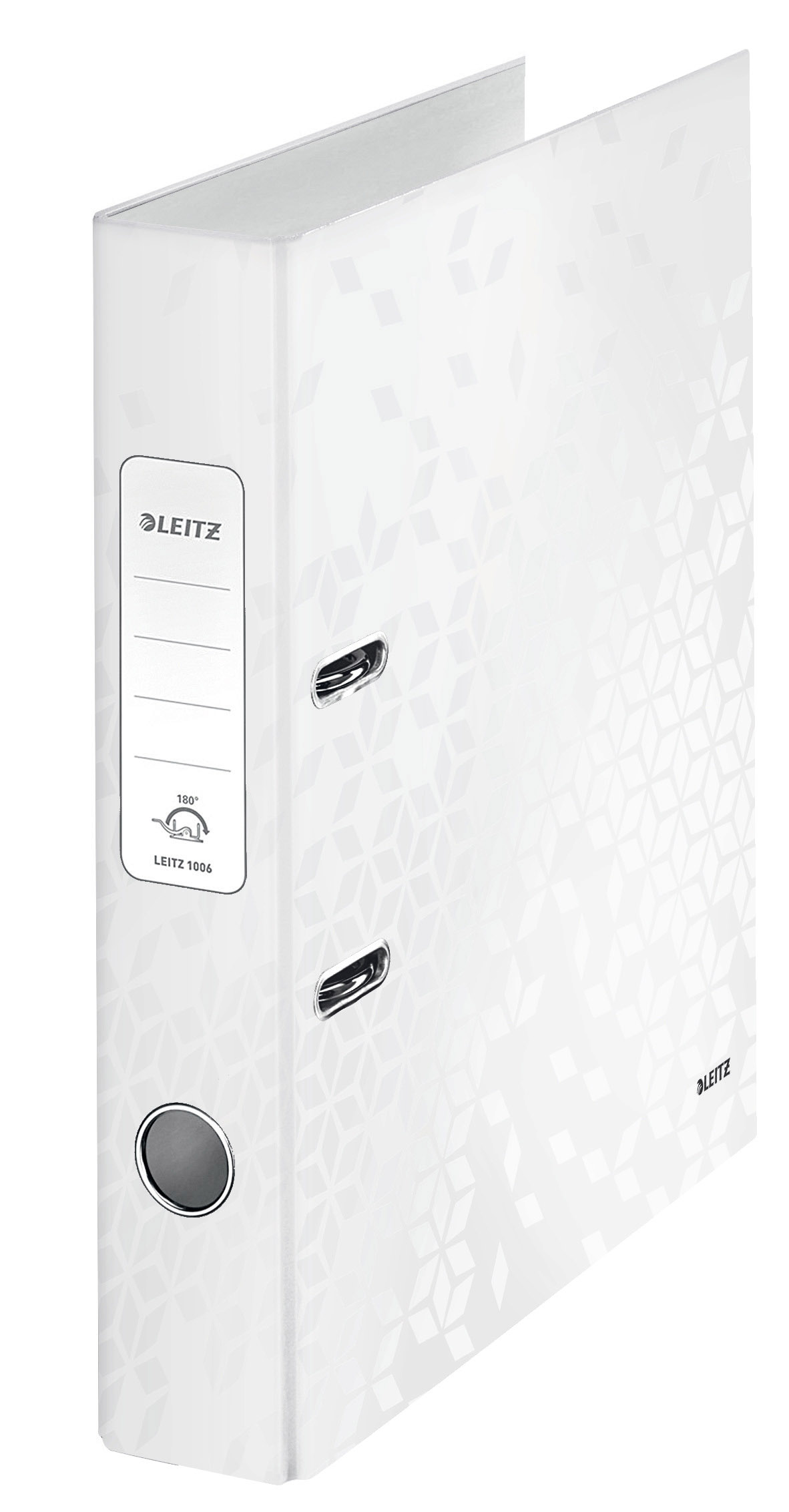 Реєстратор 5см. А4 (PP) Wow, метал. біл. LEITZ - фото 4