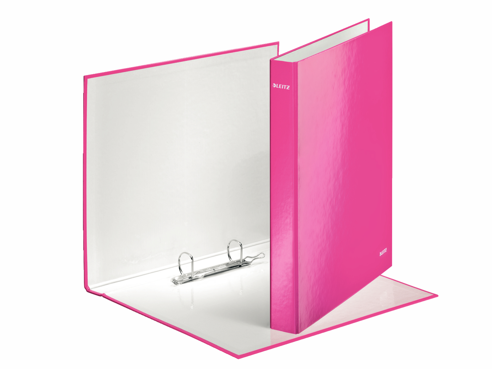 Папка А4+, 25мм., 2кольца, Wow, метал. розов. LEITZ - фото 3