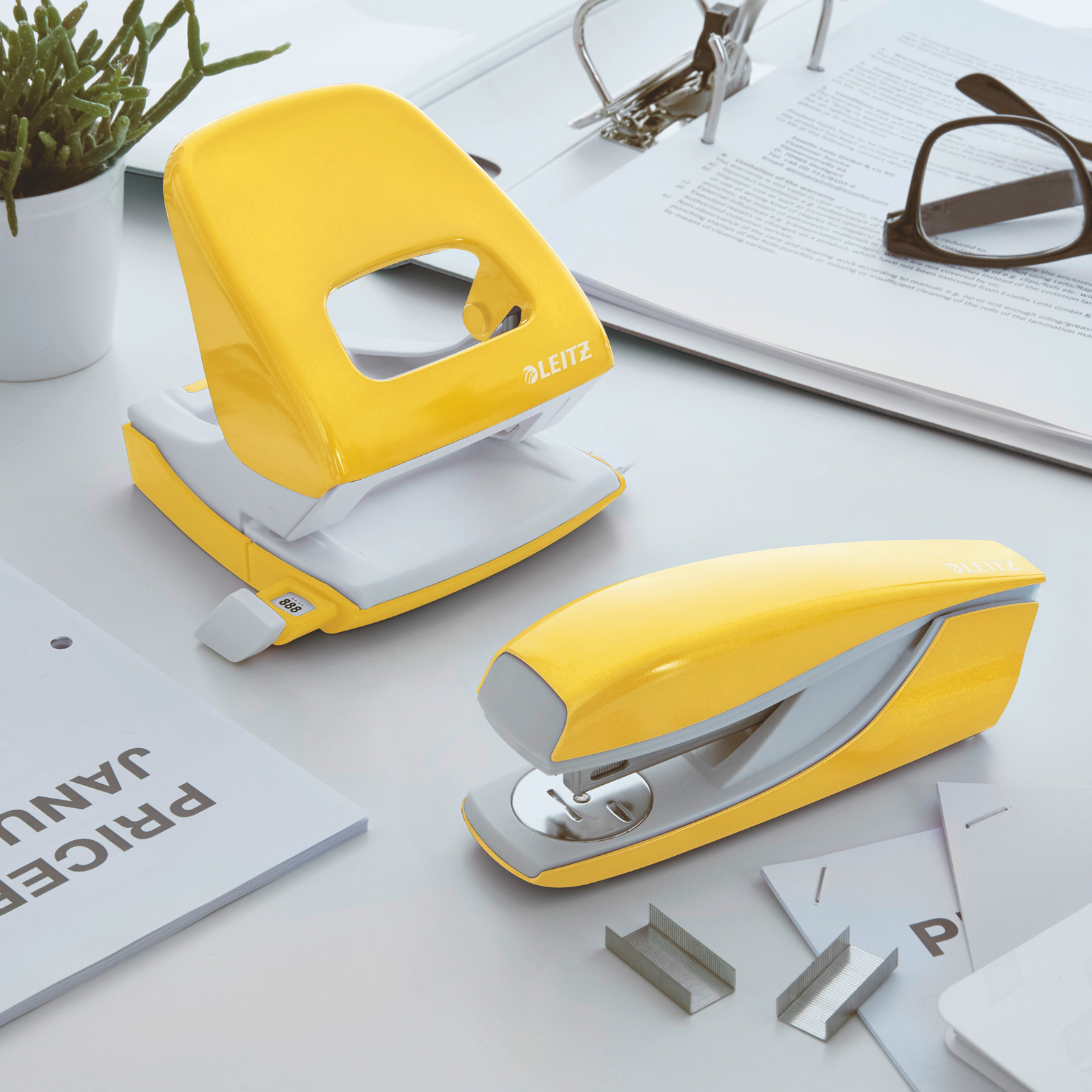Степлер 24/6, 30арк., Wow, металік жовт. LEITZ - фото 1