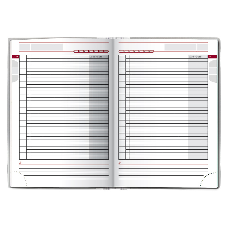 Ежедневник недатированный Агенда Aluminium, серебр. Brunnen - фото 2