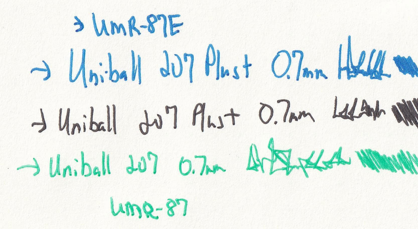 Стержень гелевый uni-ball Signo 207, 0,7мм., син. Uni - фото 1