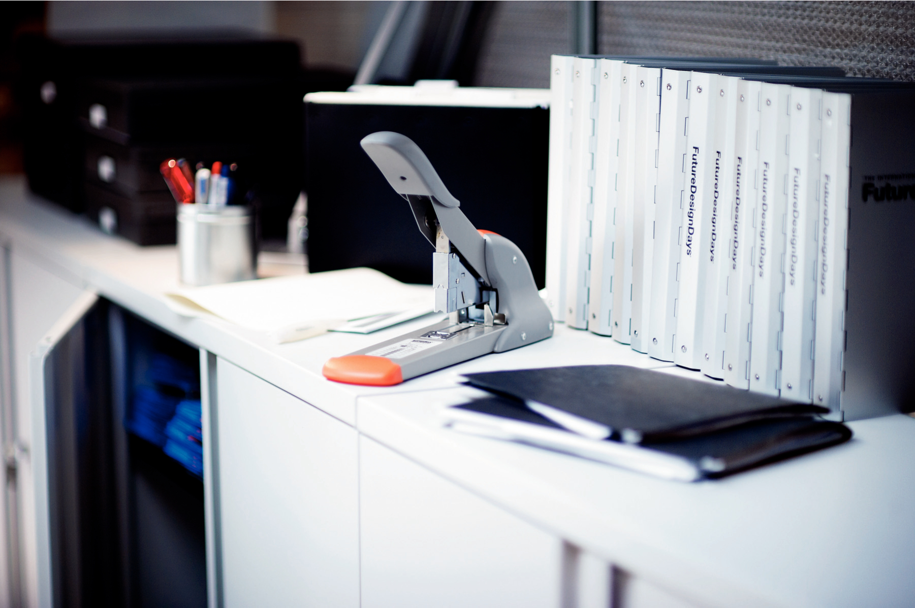 Степлер банковский 23/8-23/24 до 210л. Fashion HD210, серебр.- оранж. Rapid - фото 1