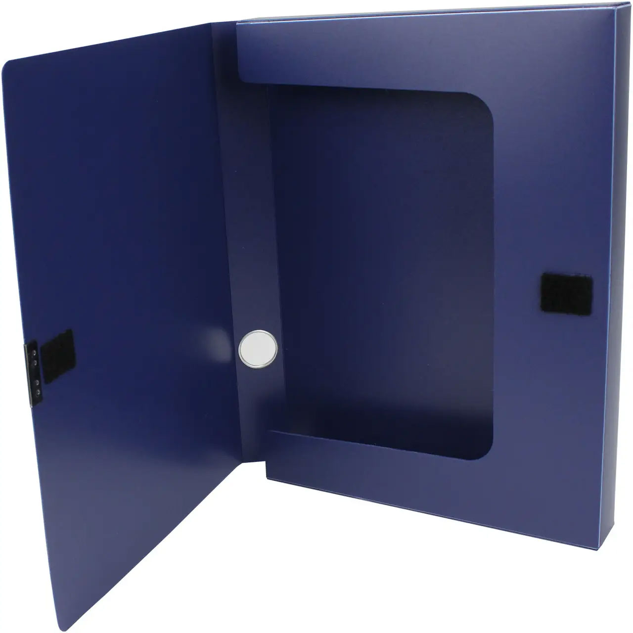 Папка-бокс на липучке А4, 36мм., син. Axent - фото 3