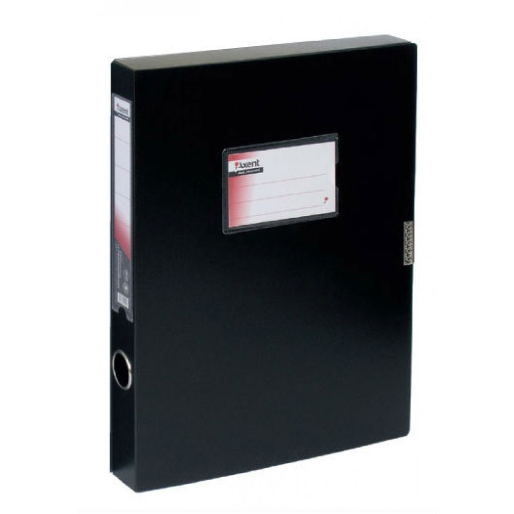 Папка-бокс на липучке А4, 36мм., черн. Axent - фото 3