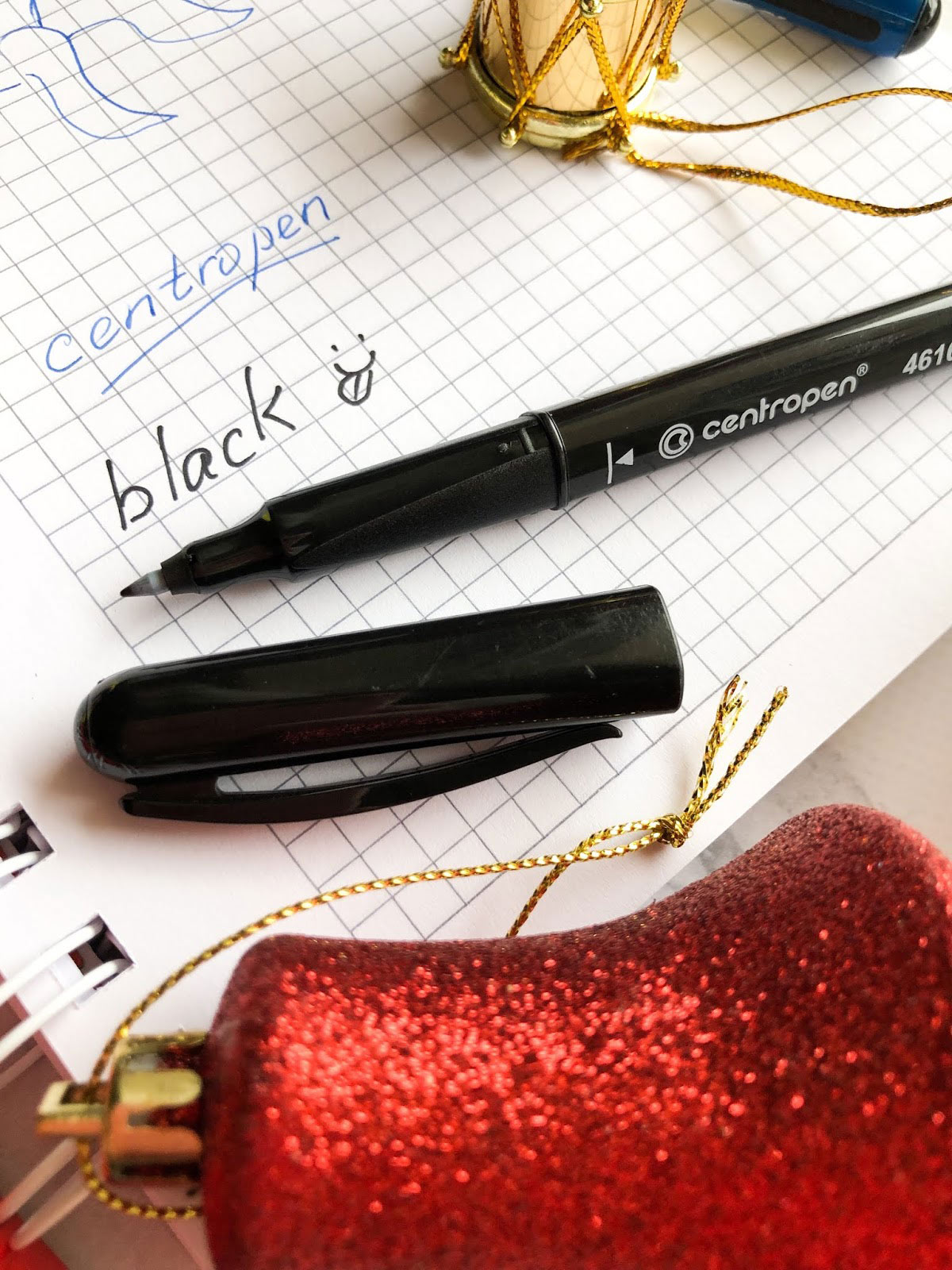 Маркер перманентный для CD/DVD CD-Liner Ergoline 0,6мм.(F) 4616, черн. Centropen - фото 1