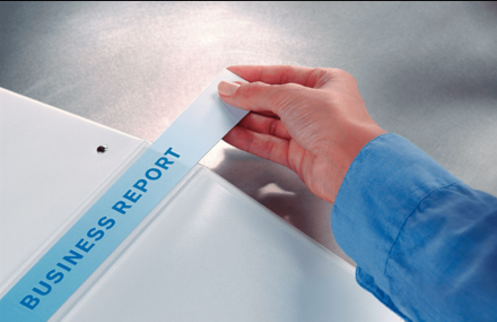 Папка панорама А4, 4кільця, PP, товщина торця 25мм. механізм 15мм., біл. Esselte - фото 3