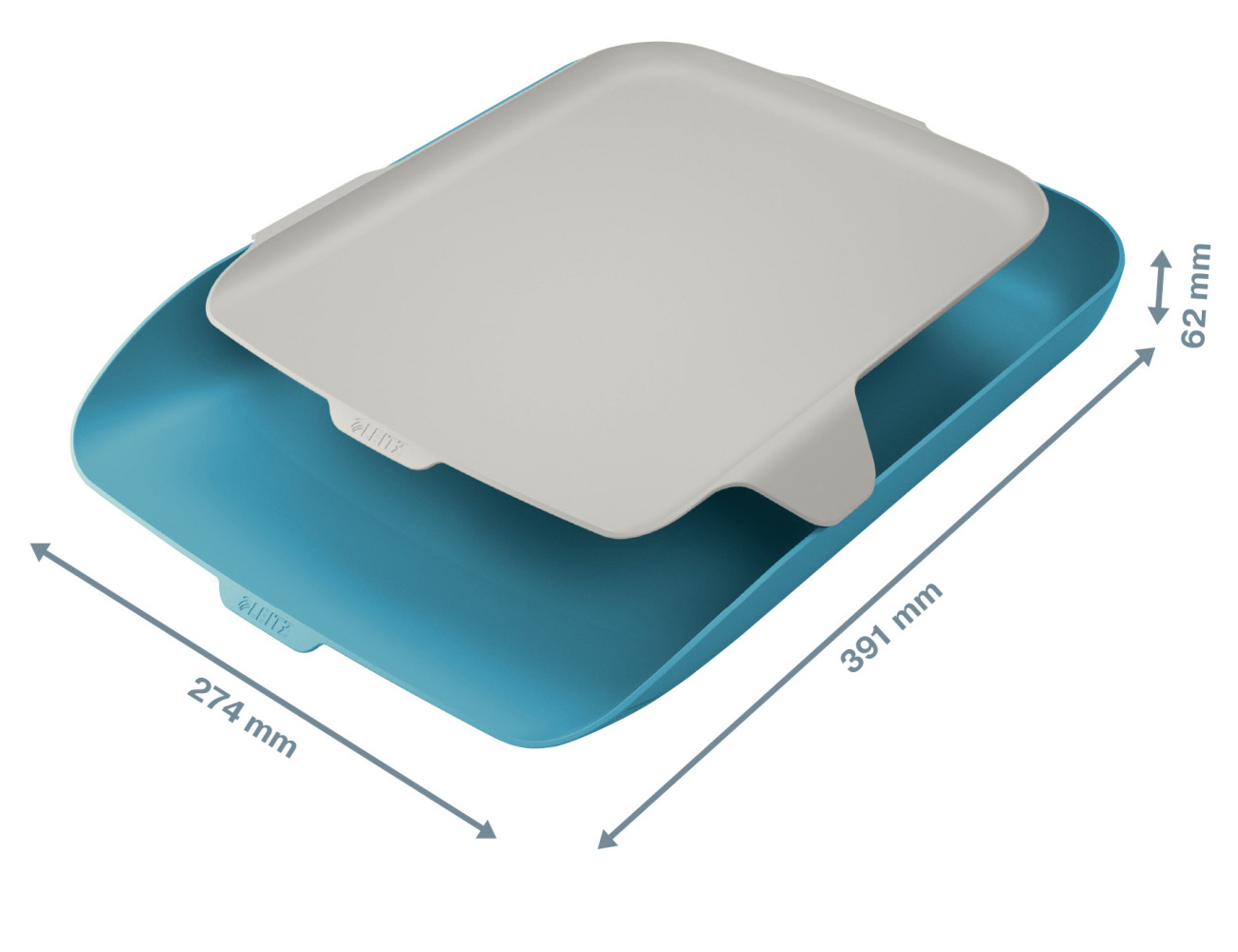 Лоток горизонтальный Leitz Cosy з органайзером, син. LEITZ - фото 3